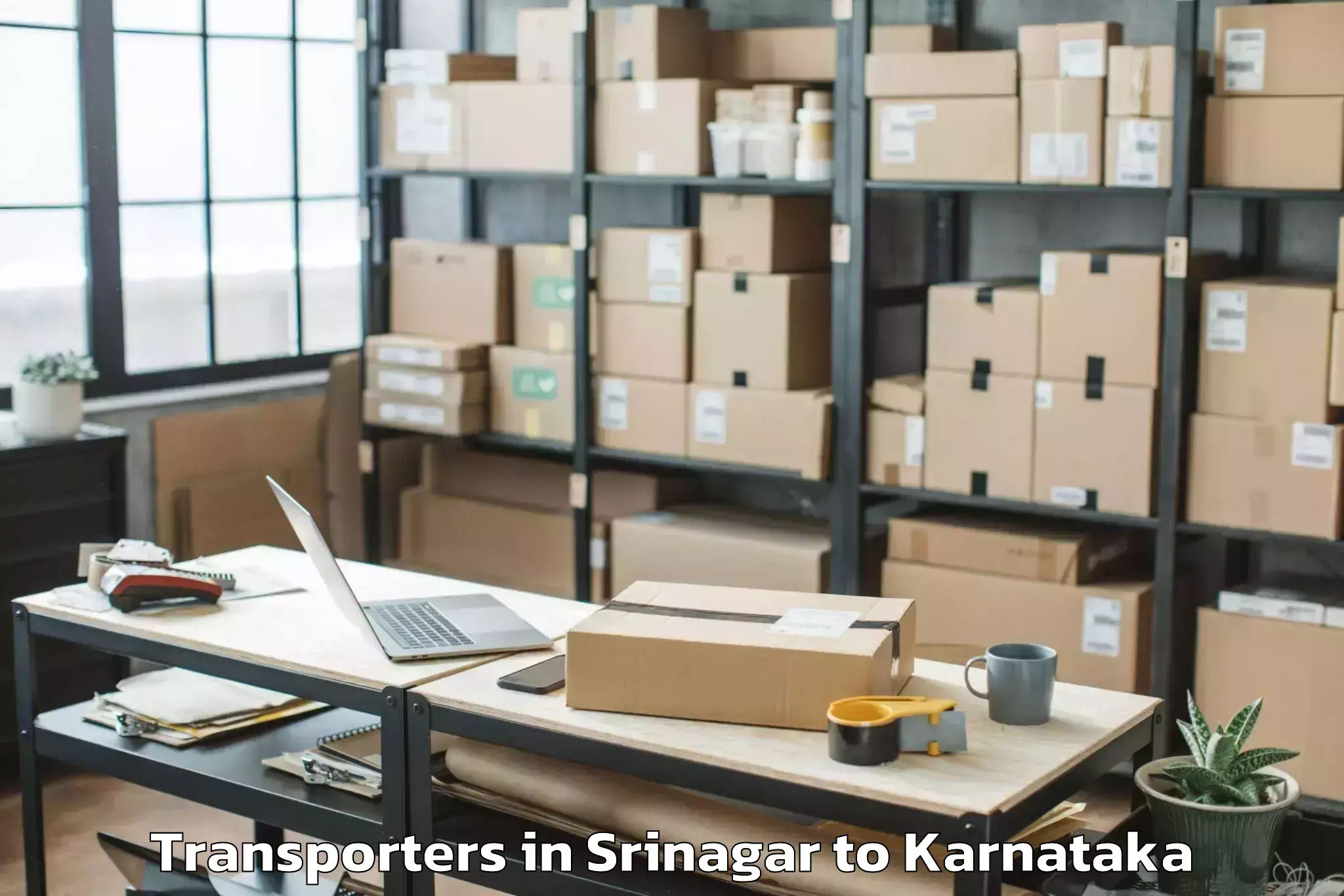 Affordable Srinagar to Inorbit Mall Bangalore Transporters